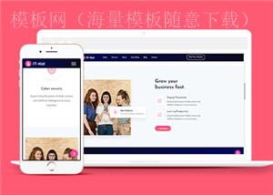 科技软件公司网页html模板下载（带后台）