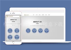 简约金融行业企业前端网站模板下载（带后台）