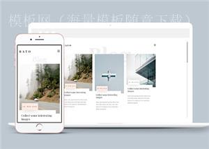 简约创意展示动态网站模板下载（带后台）