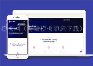 技术业务代理公司网页模板下载（带后台）
