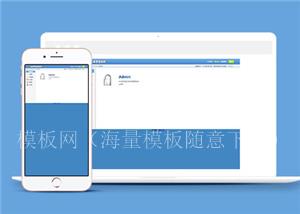 蓝色超市账单管理系统模板下载（带后台）