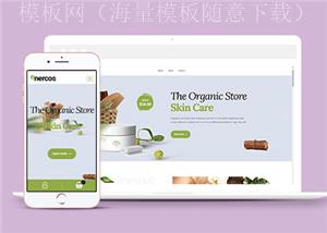 艺术诗意美容化妆品购物网站模板（带后台）