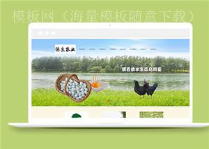 绿色养殖农产品企业静态模板下载（带后台）