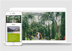 绿色摄影旅行个人推广企业html5模板下载（带后台）