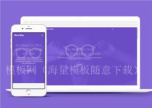 紫色精美大气全屏响应式企业网站模板（带后台）