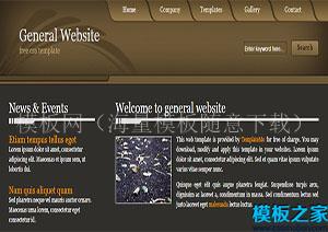 general双列固定宽度多个分区框web模板（带后台）