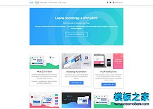WEB DESIGN产品展示Bootstrap 4模板（带后台）