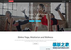 瑜伽Yoga培训俱乐部响应式企业模板（带后台）