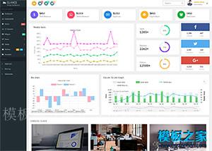 Glance dashboard后台系统框架模板（带后台）