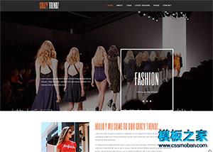 时尚服装走秀专题html5模板（带后台）