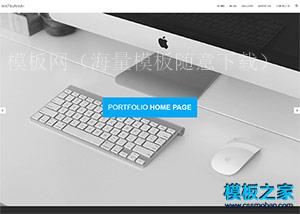 简洁明了IT科技互联网公司响应式模板（带后台）
