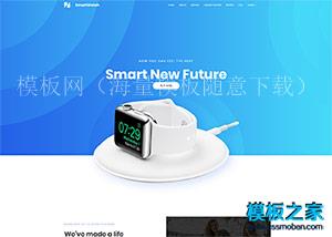 漂亮Smart智能手表互联网企业官网模板（带后台）