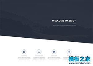 CLEAN斜纹线条设计企业网站模板（带后台）