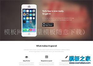 App store开发者产品单页html5模板（带后台）