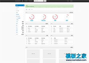 标准bootstrap3后台管理系统模板（带后台）