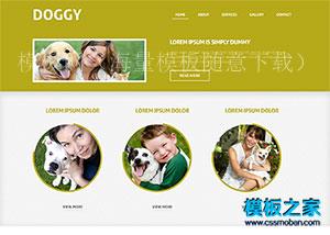 宠物医院宽屏响应式html5模板（带后台）