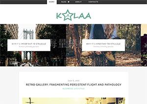 kalaa个人博客html5模板下载（带后台）