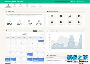 漂亮大气的bootstrap后台cms管理系统模板（带后台）