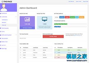Free Bootstrap Admin后台模板下载（带后台）