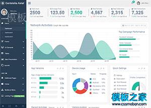 精品后台UI界面整站bootstrap网站模板（带后台）