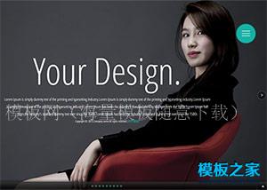 全屏大图幻灯背景个人相册网页模板（带后台）