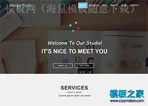 Design UI设计师项目展示官网模板（带后台）