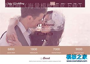 婚嫁平台响应式整站企业模板（带后台）