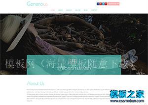 绿色扁平化宽屏商业企业网站模板（带后台）