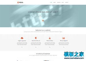 Nova商务咨询公司bootstrap手机模板（带后台）