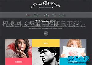 黑色大图扁平风格响应式科技html5模板（带后台）