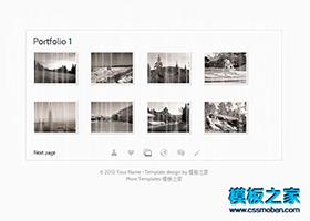 灰色迷你卡片式个人web简历模板（带后台）
