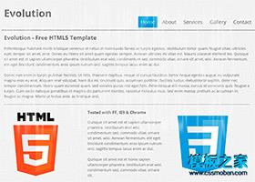 干净简洁斜纹背景HTML5网站模板（带后台）