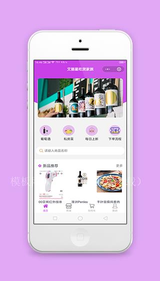 精致吃货家族图文商品美食城首页源码（带后台）