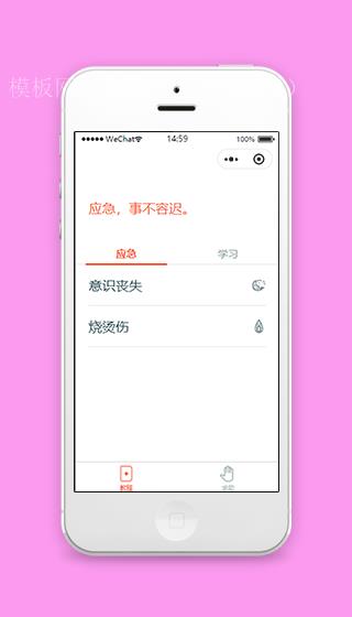 救急应急处理小知识在线学习程序源码（带后台）
